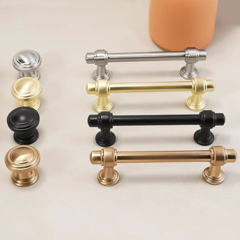 Tough As Nails Matte Black Cabinet Pulls 10 Pack 5 Inch Center To Center Kitchen Drawer Handles in various finishes.
