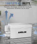 Powerful 450W Macerator Pump With Three Inlets And One Outlet in a laundry room setting