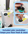 Replacement Vacuum Filter Set For IP3251 IP3251C IP3252 IP3124 Handheld Vacuum Includes 2 Auto-Empty Dock HEPA Filters shown in use
