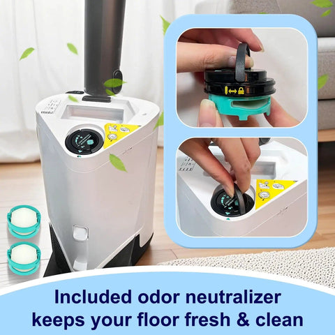 Replacement Vacuum Filter Set For IP3251 IP3251C IP3252 IP3124 Handheld Vacuum Includes 2 Auto-Empty Dock HEPA Filters shown in use