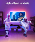 Smart TV LED Backlight Strip 9.2Ft RGB Mood Lighting With WiFi App Control Works With Alexa And Google Home Music Sync
