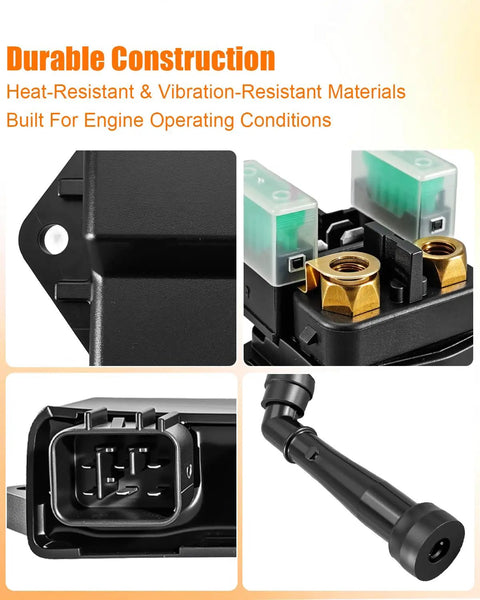 CDI Box Module Kit For YFM660 Raptor 660R 2002 2003 And Grizzly 660 Rhino 660 Quad Models 2002 To 2008 Replacement Part 5LP 85540 20 00 Durable Ignition CDI Unit With Plug And Play featuring heat-resistant materials and plug connection close-up
