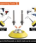 2 Inch Hook And Loop Sanding Pad Kit with shank drill attachment for pneumatic and electric tools