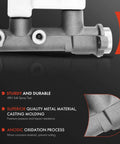 Close-up of Brake Master Cylinder Replacement For Chevy GMC Cadillac And Dodge Vehicles Including Ram 1500 Escalade Tahoe Yukon