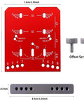 Adjustable Cabinet Hinge Jig For 35mm Drilling 45mm And 48mm Concealed Hinges Drill Guide Tool with measurement details