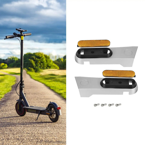 Lightweight Front And Rear Wheel Cover Protective Shell For Electric Scooters, Durable Impact-Resistant Wheel Guard Reflector