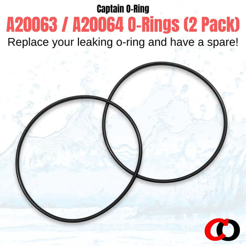 Replacement O Ring 2 Pack for Fluval Canister Filters 304 305 306 307 404 405 406 407 Motor Head Lid Seal Ring A20063 A20064