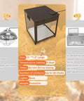 All-In-One Chick Brooder Box With Adjustable Temperature 77 To 95 F shown with foldable heated panel on hay background