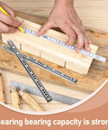 Sliding Drawer Slides Replacement Rails Two Pack With Smooth Ball Bearing And Frictionless Movement next to measuring tape