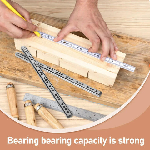 Sliding Drawer Slides Replacement Rails Two Pack With Smooth Ball Bearing And Frictionless Movement next to measuring tape