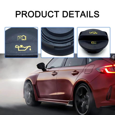 Durable Leak Proof Engine Oil Cap For VW And Audi Models, Tight Fit One Piece Filler Port Cover, black, product details