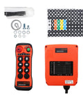 Image of Six Button Industrial Wireless Crane Hoist Remote Control With 100 Meter Range, IP65 transmitter and receiver for hoists.