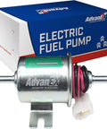12V Inline Electric Fuel Pump Low Pressure 5-9 PSI For Gas And Diesel Universal Fit Metal Solid Body with box