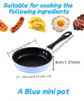 4.7 Inch Mini Nonstick Egg Pan With 5 Layer Coating Dishwasher Safe Gas And Induction Compatible Small Frying Pan dimensions