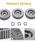 36T Wheel Hub Motor Planetary Gear Set With 608Z Bearing For Ebike Motors Nylon Teeth And Nylon Plus Stainless Steel Teeth 3 Pack