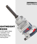 Pro Level One Inch Drive Air Impact Wrench Crafted For Boss Garage Tasks Pumping Out Serious Reverse Torque At Blazing Speeds, lightweight design.