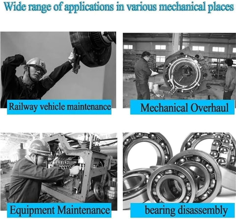 Wide range of applications for 3 In 1 Hydraulic Gear And Bearing Puller Three Arm Cylinder Tool Kit Featuring Slick Pump Action Hella Tough Forged Steel Construction