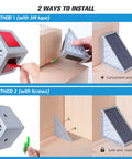 Six Pack Solar Step Lights Warm White Outdoor IP67 Waterproof Stair Lights Auto On Off For Steps, Patio, Yard, Porch, installation methods.
