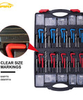CXPRO 314-piece thread repair kit with metric and SAE helicoils, HSS drill bits and taps in a black case