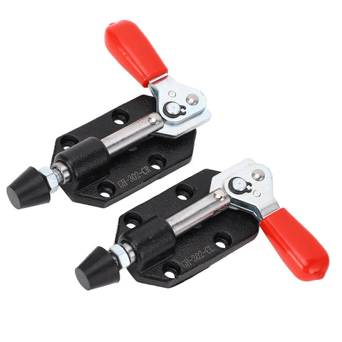 Heavy Duty Cast Iron Push Pull Toggle Clamp With Horizontal Cam For Woodworking And Metal Welding, Adjustable Stroke And Easy Release Lever