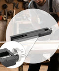 Heavy Duty Dual Function Bench Tail Vise And Inertia Vise Fixture for Adjustable Desktop Table Clamp in use in workshop