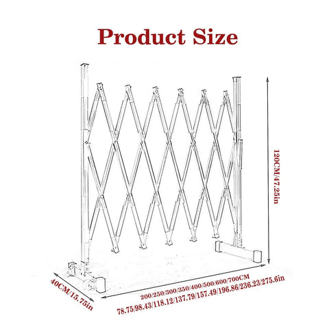No Fuss Retractable Safety Barricade, Heavy Hitter Folding Guardrail For Driveways And Jobsites, Rock Solid Traffic Fence With Bright Visibility To Lock Down Hazard Areas Swiftly