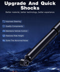 Rear Gas Shocks Absorbers For Nissan Rogue And Rogue Sport Pair Replacement OE 349097 with features listed in image