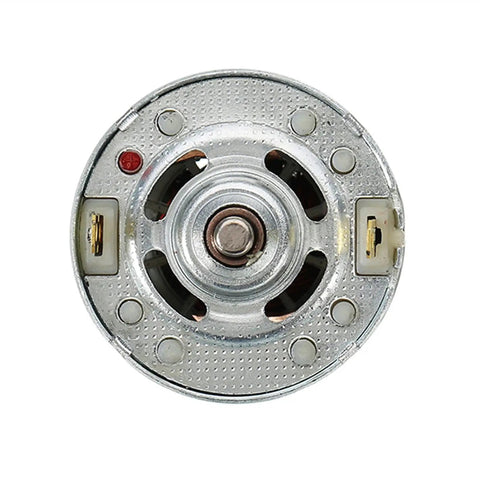 Top view of 775 Dc Motor 12V 10000 RPM with Double Ball Bearing for Beefy Torque 150W Low Noise High Power Electronic Component