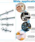 Top Notch Heavy Duty Eight Thirty Two Machine Screw Assortment Set With Zinc Plated Carbon Steel Bolts Nuts and Flat Washers For Garage Builds and Diy Repairs Built Like A Tank and Goes Together Quick, showcasing multiple screws and washers.