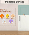 Concealed Sliding Barn Door 36 By 84 Inches Shaker Style Flat One Panel White Primed Solid Core DIY Paintable Surface