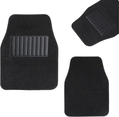 Custom Molded 4 Piece Floor Mats For Tesla Cybertruck 2025 2026 with integrated grip pads and heavy-duty design.