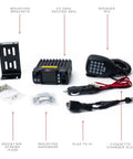 UV 25X4 Second Gen Mini Mobile 25 Watt Tri Band Base Station Radio components and accessories layout