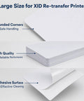 Keep Your Card Printer Runnin Smooth These Adhesive Cleaning Cards Ditch Dust Lint Roller Gunk Quick Fix For Datacard SR200 SR300 RL90 LM200 LM300 RP90 Plus Models Pack Of Ten Solid Tech Gear, large adhesive cleaning cards with rounded corners.