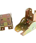 Heavy Duty 8 Pack Foldable Support Brackets Featuring Self Locking Spring Hinge, durable steel hinges for table leg extensions.