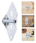 Heavy Duty Garage Door Hinges 2 Pack Noise Reduction Hardware For Outdoor Residential Track Attachment Rugged Metal Hinges Built To Withstand Weather And Deliver Quiet Smooth Operation, silver steel hinge