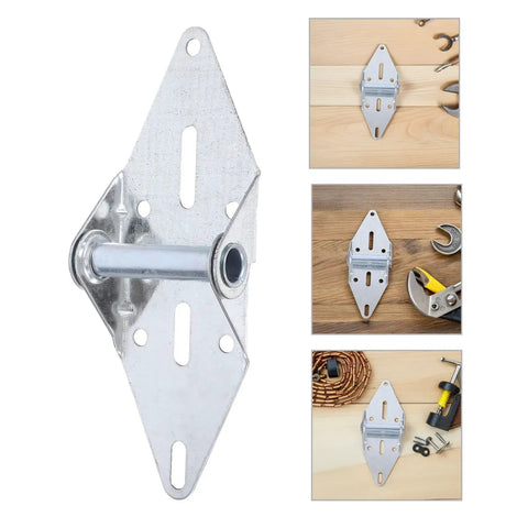 Heavy Duty Garage Door Hinges 2 Pack Noise Reduction Hardware For Outdoor Residential Track Attachment Rugged Metal Hinges Built To Withstand Weather And Deliver Quiet Smooth Operation, silver steel hinge