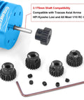 OGRC 48DP Pinion Gear Set 19T 20T 21T 22T 23T One Eighth Inch Shaft Three Point One Seven Five Millimeter For Brushless RC Cars