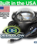 Hella Bright Green Underwater Dock Light Providing Killer HID Beam For Epic Nighttime Fishing And Slick Submersible Illumination Zero Hassle Install With Swappable Lens And Rugged Marine Design, showing durable housing and power cord.