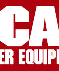 Scag Power Equipment logo on red background with white bold lettering