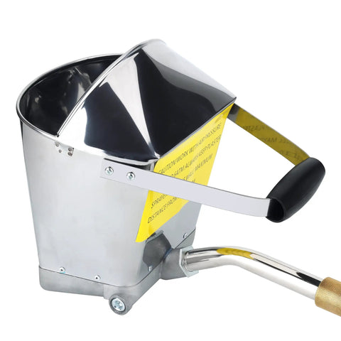 Close-up of Beast 4 Jet Plaster And Stucco Sprayer Pneumatic Cement Mortar Gun With Cover, showing handle and air inlet connection.