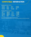 Blue poster showing compatibility information for All Wheel Drive Rear Wheel Hub Bearing Assembly 512365 with Lexus and Toyota models.