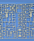 Plastic sprues with parts for Dope B2A Stealth Bomber Model Kit 1 144 Scale Ready To Assemble With Photo Etched Parts English Instructions Included Glue And Paint Not Included For Teens And Hobbyists.