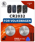 Volkswagen Key Fob Battery Replacement Kit CR2032 Battery 2 Pack Easy DIY Swap For Jetta Tiguan Atlas Key fobs and tools image