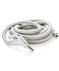 Universal 30 Ft Central Vacuum Kit With Suction Driven Turbo Nozzles For Versatile Cleaning on Hard Floors Surfaces Upholstery and Stairs