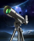 Portable 50mm Aperture 360mm Focal Length Refractor Telescope With AZ Mount For Beginners And Kids, Upgraded Tripod, Phone Adapter, Fully Coated Optics, Easy Setup, White on tripod