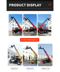 Versatile Telescopic Handler With Quick Attach System And Enclosed Brake For Warehouses Farms Or Industrial Job Sites shown in various lifting configurations.