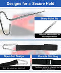Heavy Duty Ice Shelter Tie Down Kit With Two Beefy Grip Self Tapping Anchors And Two Cam Straps for secure ice fishing setup