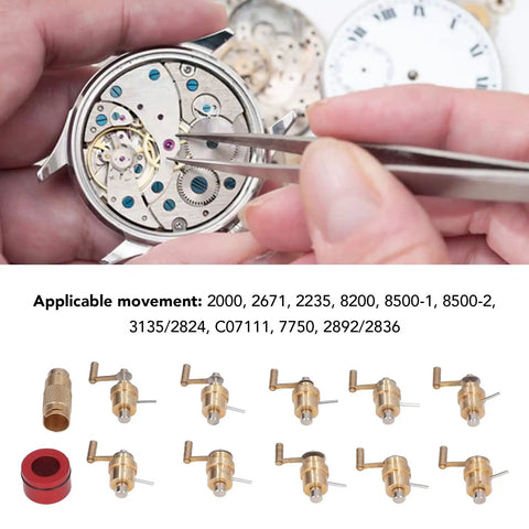 Mainspring Winder For Watches, Pro Grade Brass Watch Winding Tool With Ergonomic Non Slip Handle, Precise DIY Repair Kit