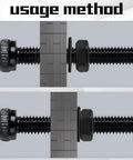 Illustration showing installation of Dope Pro Grade M3 Black Hex Socket Screws Kit 480Pcs With Nuts Washers And Wrench Key