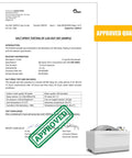 Salt spray testing report for Hella Tough 7 Spline Lug Nut Key and Socket Wrench showing approved quality.
